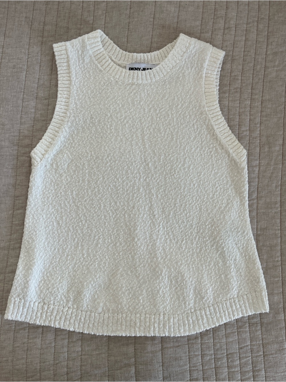 DKNY Crew Sleeveless Knit Tank Top - Picture 5 of 10